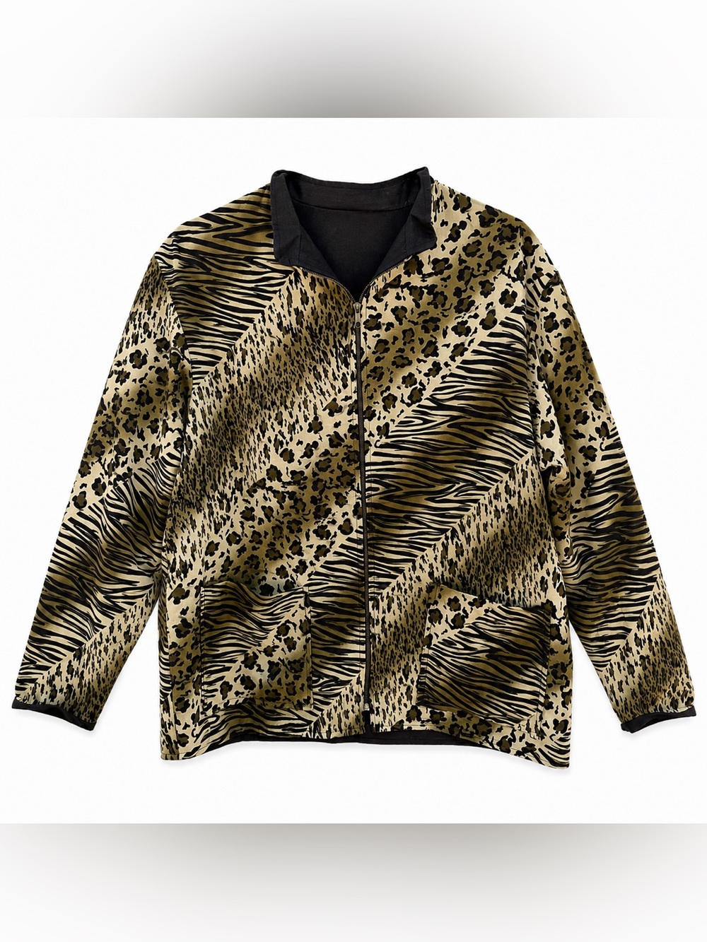 Wear on Earth Vintage Reversible Animal Print Jacket M